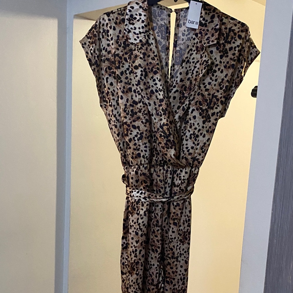 Bar III Animal Print Jumpsuit